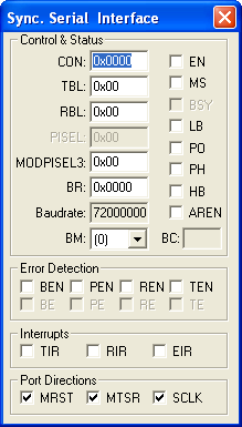 Sync. Serial interface