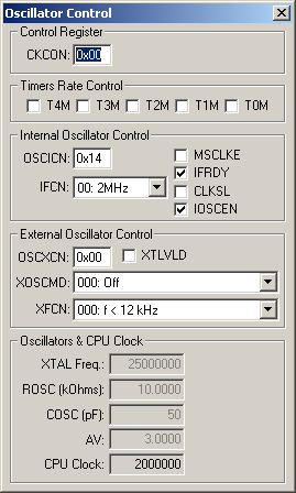 Oscillator Control