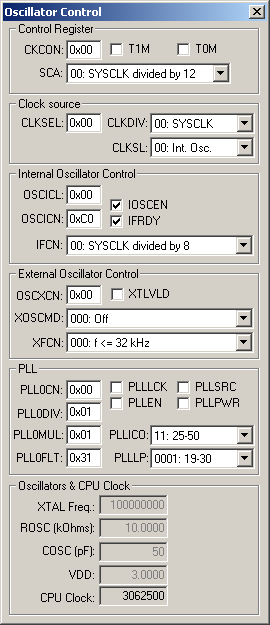 Oscillator Control