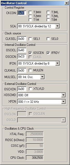 Oscillator Control