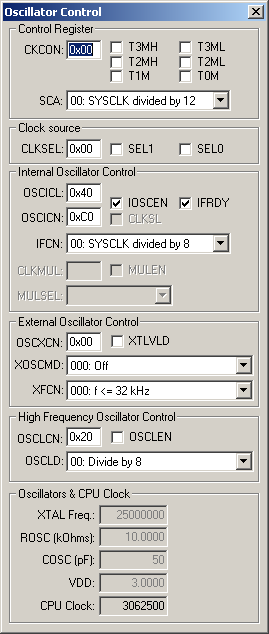 Oscillator Control