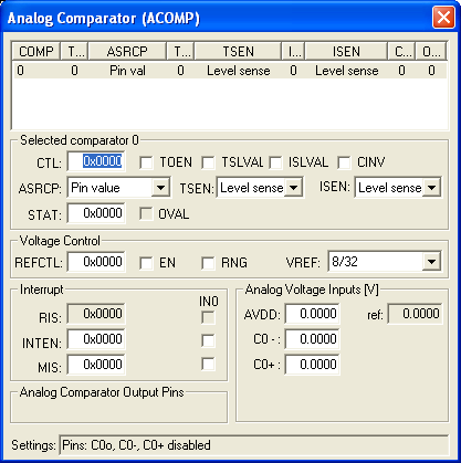 Analog Comparator (ACOMP)