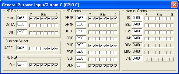 General Purpose Input/Output Port C (GPIOC)