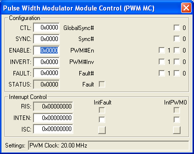 Pulse Width Modulator Module Control (PWM MC)
