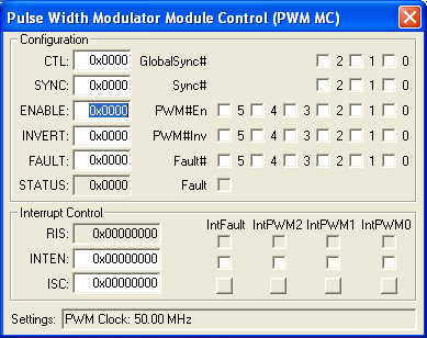 Pulse Width Modulator Module Control (PWM MC)