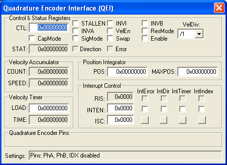 Quadrature Encoder Interface (QEI)