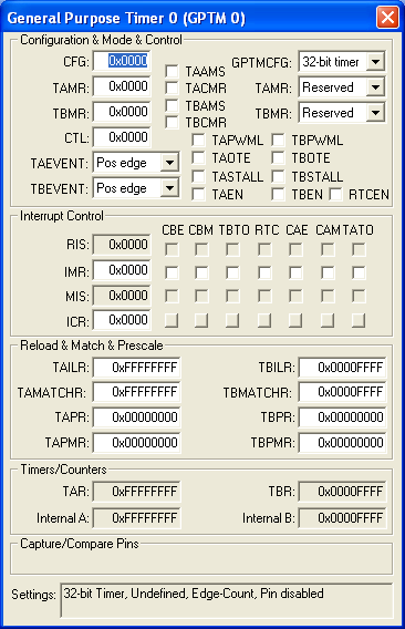 General Purpose Timer 0 (GPTM0)