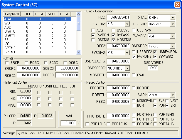 System Control (SC)