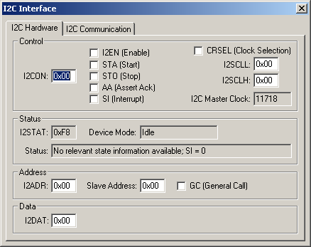 I²C Interface Hardware