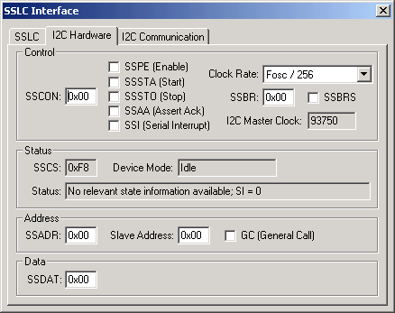 I²C Interface Hardware