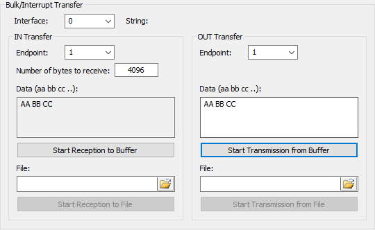 Winusb Emuration USB Component: Custom USB Device (WinUSB_Echo)
