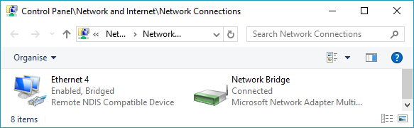 USB Component: USB RNDIS to Ethernet Bridge