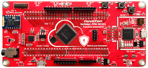 Nuvoton NuMaker M2351 development board