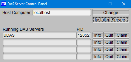 DAS Server Control Panel