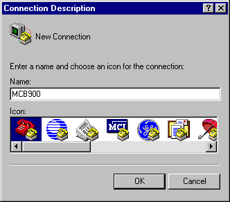 HyperTerminal Connection Description Dialog