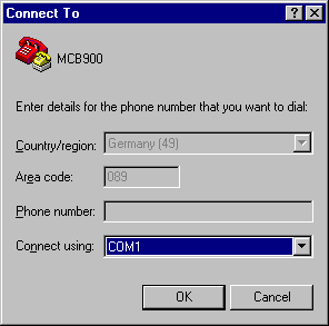 HyperTerminal Connect To Dialog