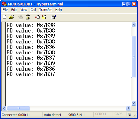 HyperTerm screen showing AD results