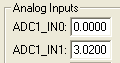 Analog Inputs Dialog