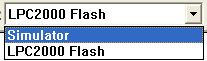 Simulator Drop-down