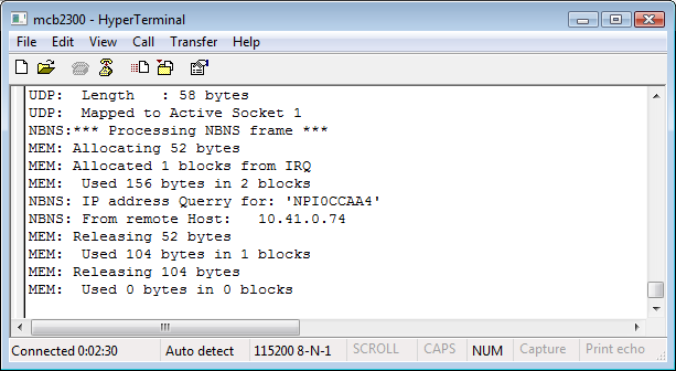 Debugging Telnet