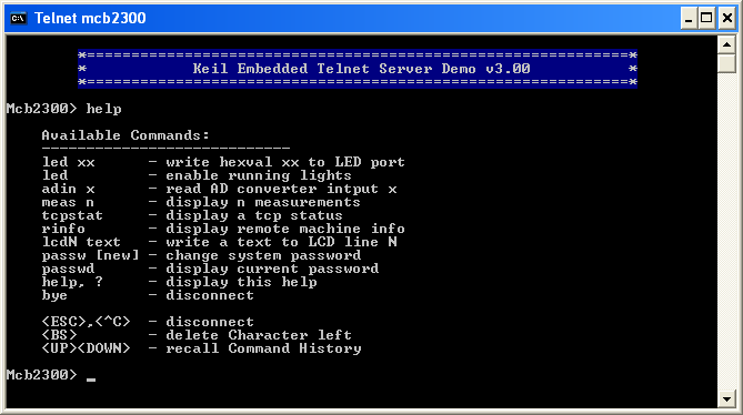 Rl Arm User S Guide Mdk V4 Telnet Demo