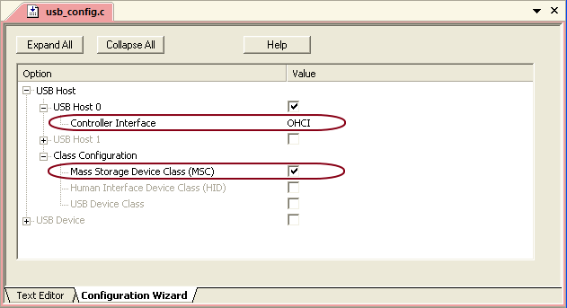 Config OHCI Controller