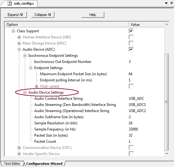 Config Audio Device