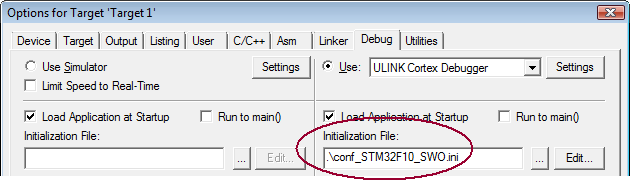 Configure the device for tracing