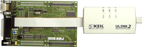 ULINK2 Adapter Connected to XC16x