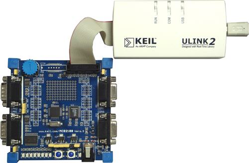 ULINK2 Adapter Connected to MCB2100