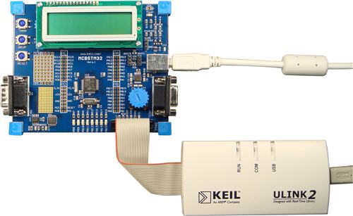 ULINK2 Adapter Connected to MCBSTM32
