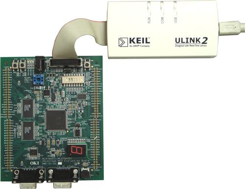 ULINK2 Adapter Connected to ML67Q4051