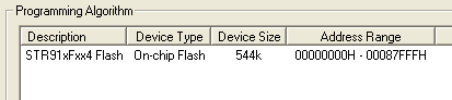 Flash Programming Setup - Programming Algorithm