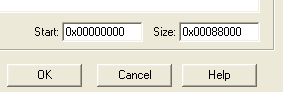 Flash Programming Setup - Start and Size