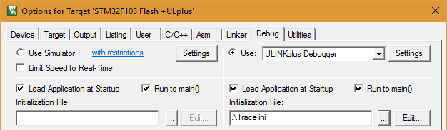Configure the device for tracing