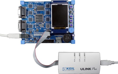 ULINKpro Adapter Connected to MCBSTM32E