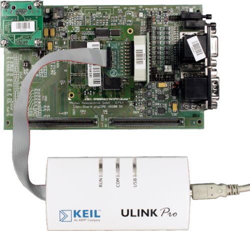 ULINKpro Adapter Connected to AT91M55800A