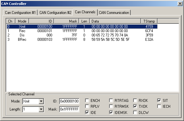 Typical CAN Channels Peripheral Dialog