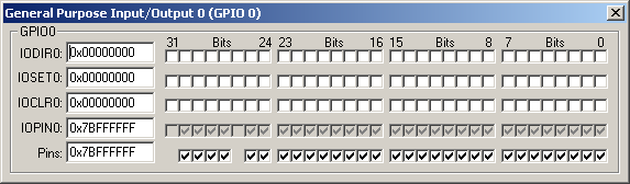 GPIO peripheral Dialog