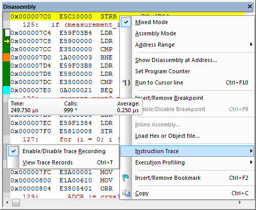 Disassembly Window Example