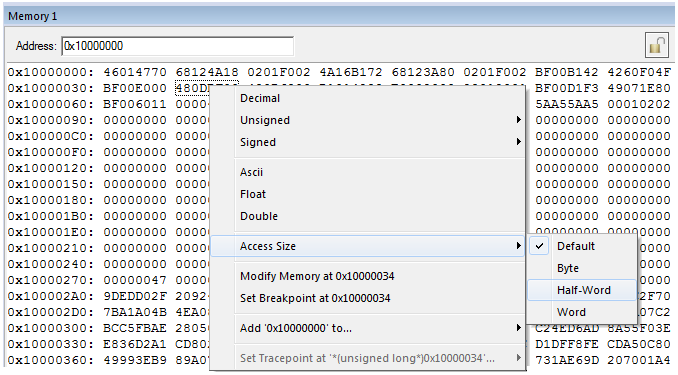 Memory Window Example