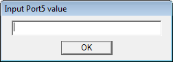 Port Input Dialog