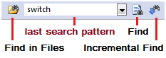 Toolbar Search Icons
